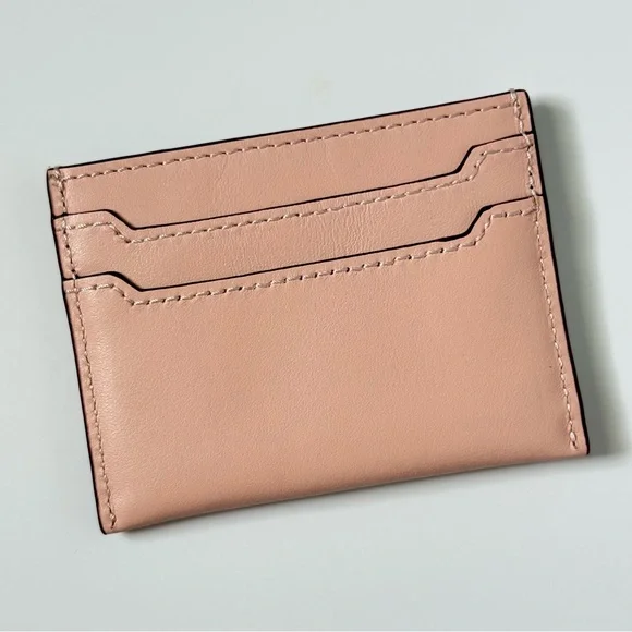 J.Crew Pink Leather Cardholder, NWOT - Picture 2 of 6
